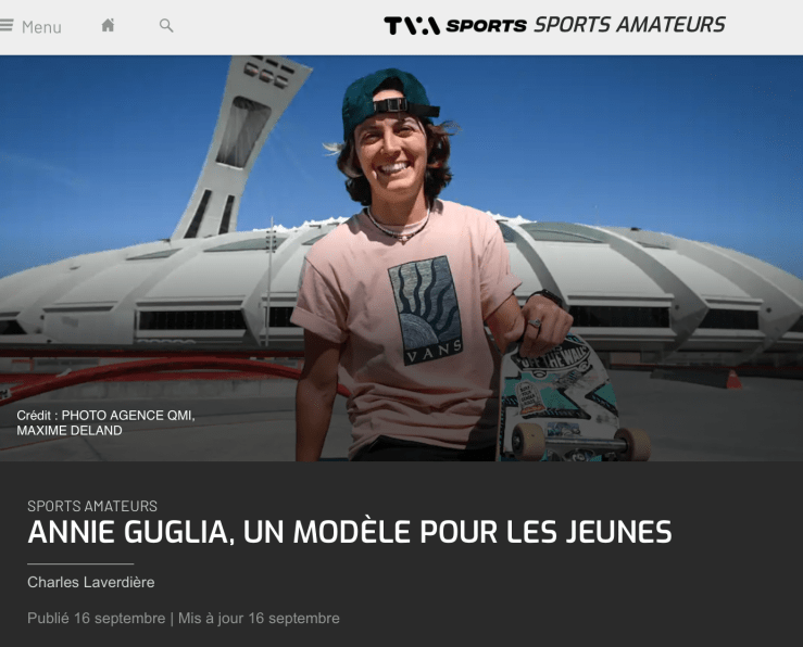 tva sports annie guglia entrevue 2021